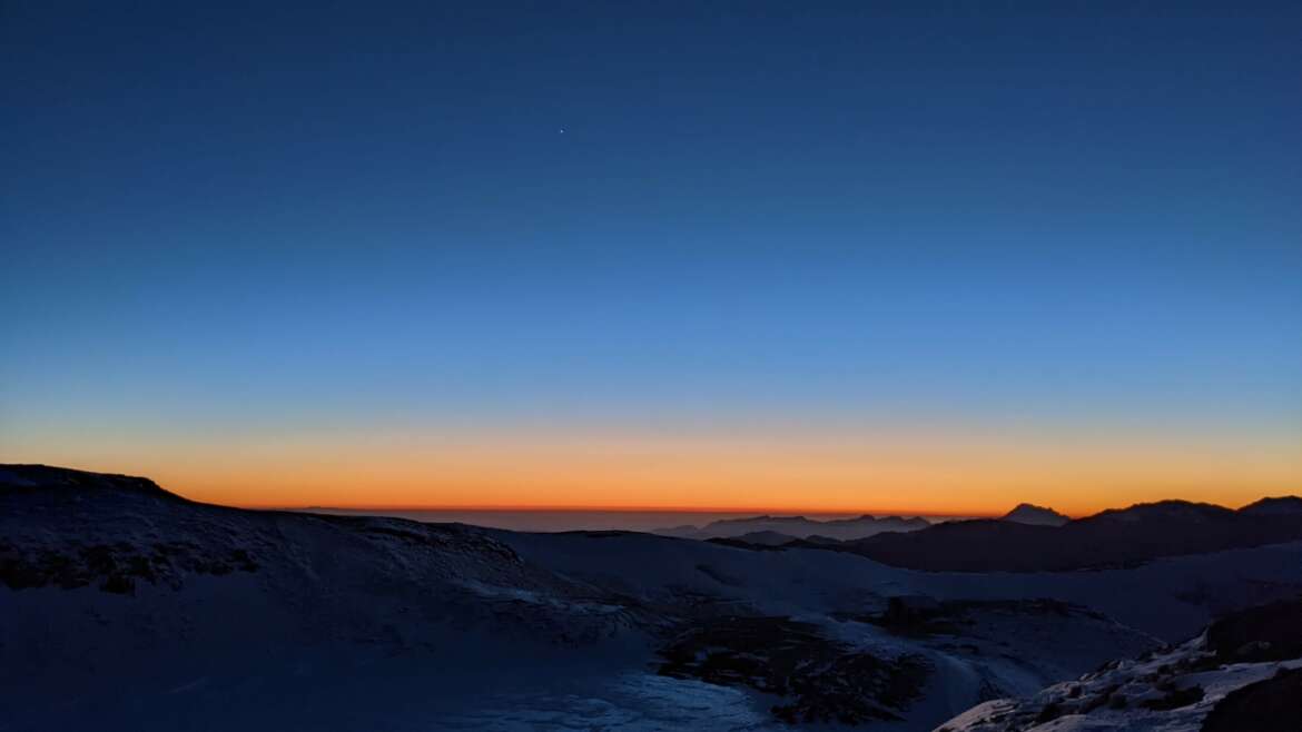 Tramonto al Corno alle Scale [7 dicembre 2024]